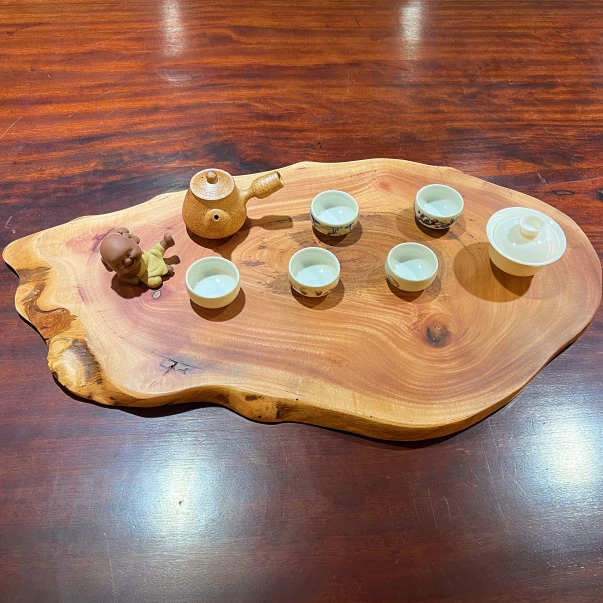【1.芮空木作一物一拍一码】桃花心金刚柚木胡桃木实木随形干泡台