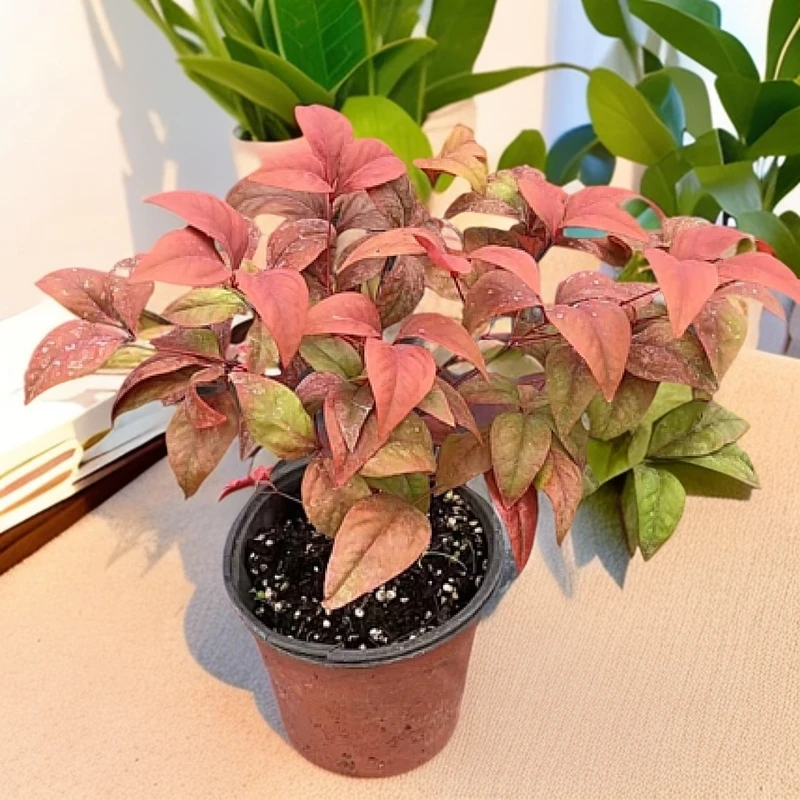 火焰南天竹盆景 红叶南天竹 好养活 耐寒绿植