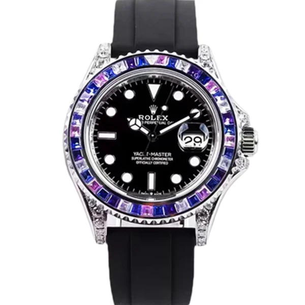 99新 Rolex/劳力士 老佛爷/劳力士16622后盘后钻自动机械单表40mm