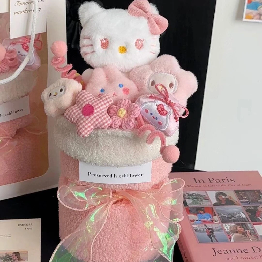 kitty露比公仔玩偶花束送女生闺蜜生日礼物节毕业季可爱成品手工
