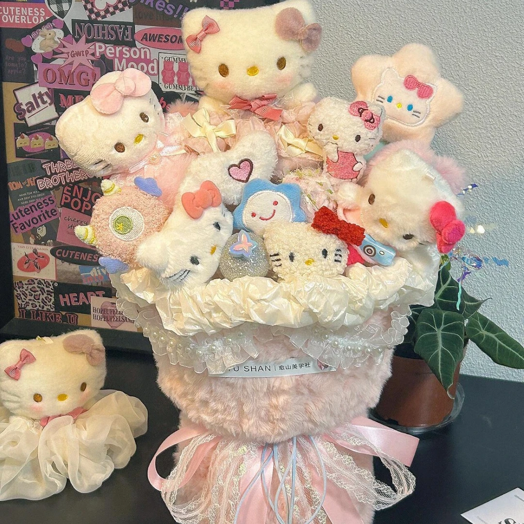 生日礼物hellokitty玩偶花束凯蒂猫520情人节送男女友闺蜜卡通花