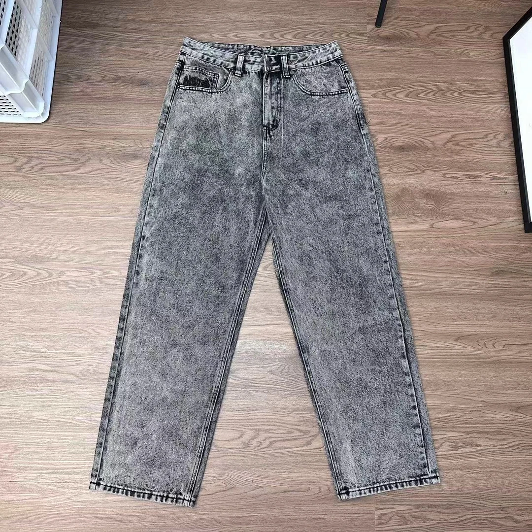 【断码特惠】Casper Pants 格雷系雪花牛王水洗做旧雪花牛仔裤