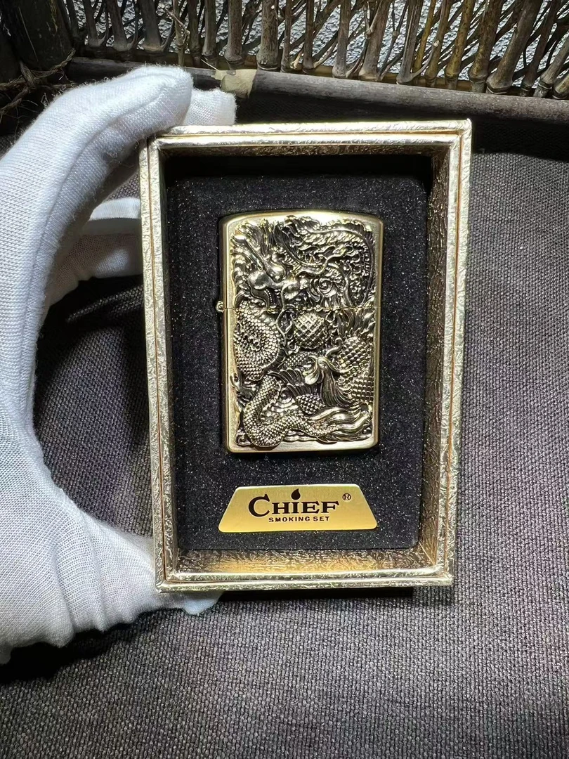 【首领龙凤呈祥】高档煤油打火机