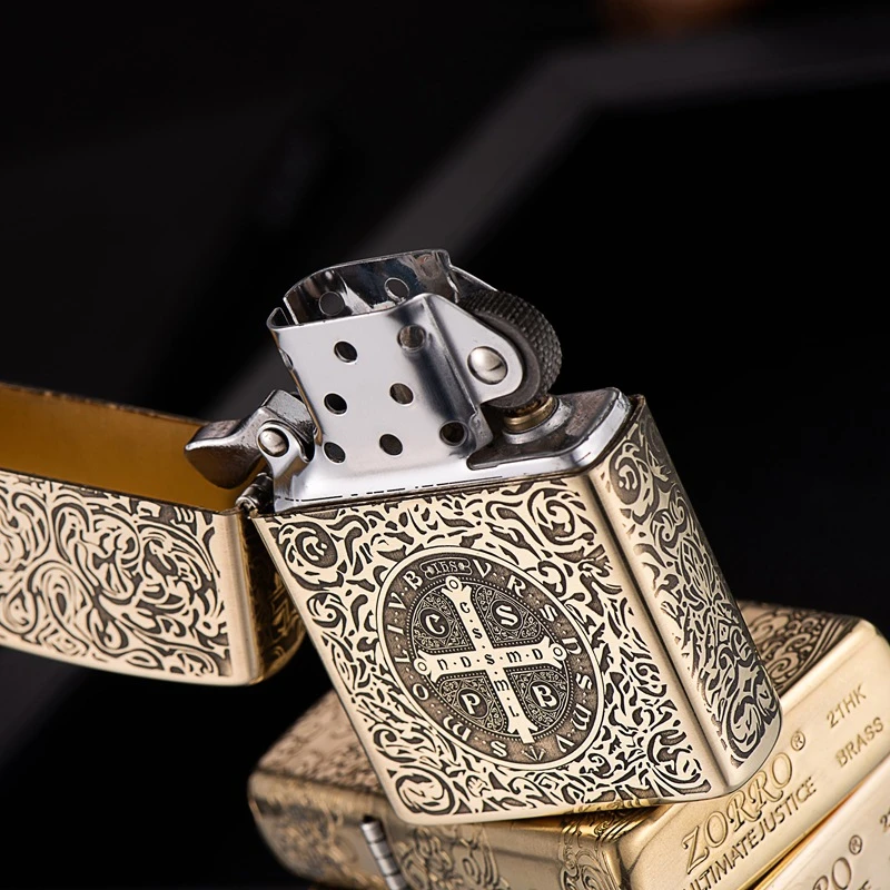 ZORRO原铜康斯坦丁煤油打火机高端男士礼品打火机