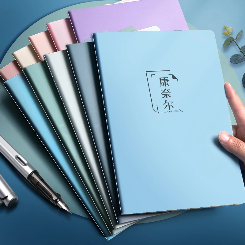 加厚B5康奈尔笔记本高颜值横线网格本子5R高效记忆法学生专用本子