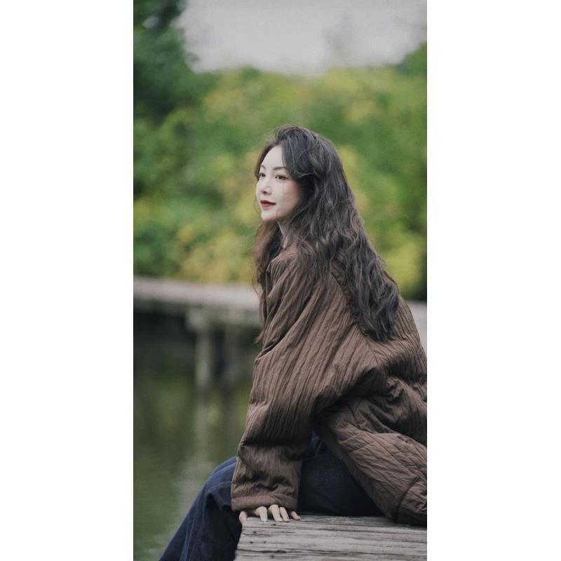 原创设计24-1617【深深思】复古中长款加厚中国风保暖棉衣
