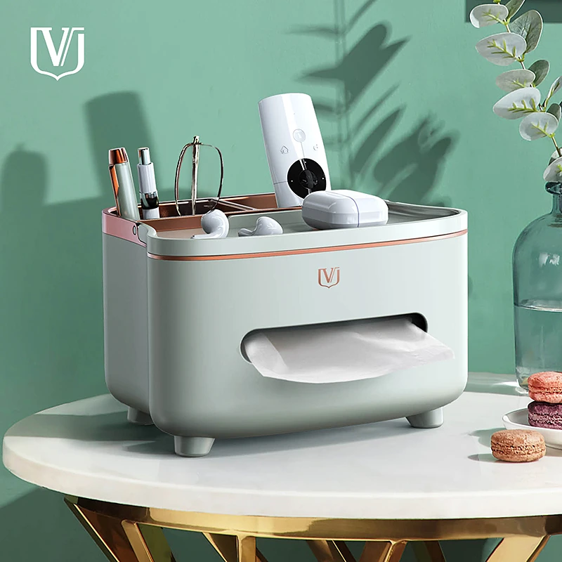 客厅抽纸盒简约现代茶几桌面收纳盒可爱多功能遥控器收纳盒纸巾盒