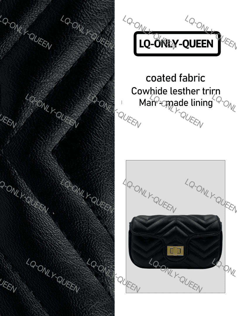 LQ-ONLY-QUEEN手工真皮女包金球爱心背黑色