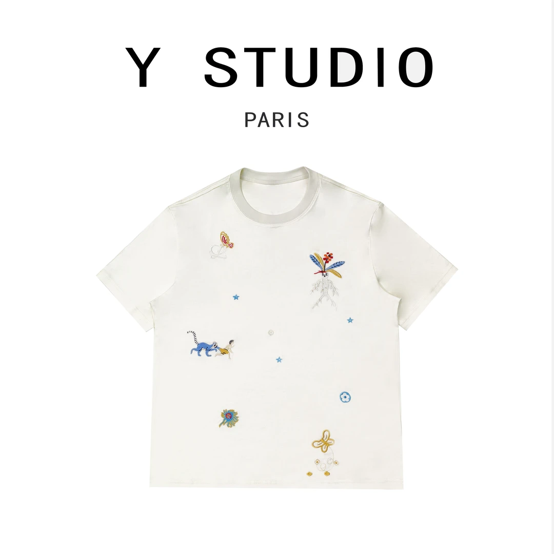 【大妮专属】【多色刺绣】2024百搭时尚创意中式刺绣短袖