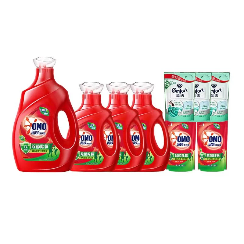 X奥妙除菌除螨洗衣液3kg+1kg*3+480g*2+柔顺剂400g*3