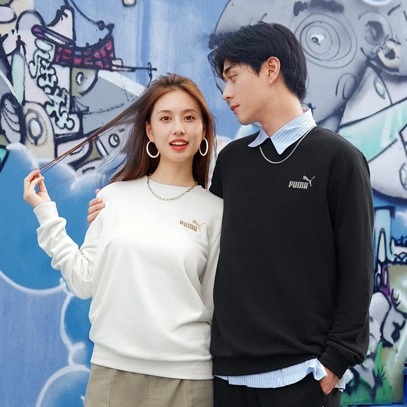 PUMA彪马官方男装女装新款运动服休闲圆领卫衣589034