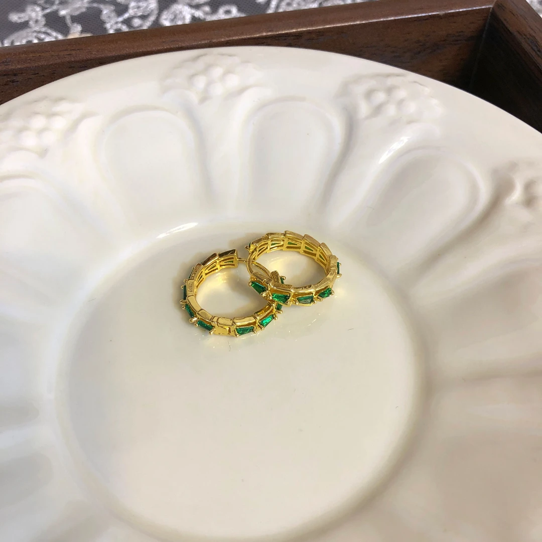 铜合金耳饰 铜合金耳饰高级轻奢时尚百搭ins中古气质设计感B31