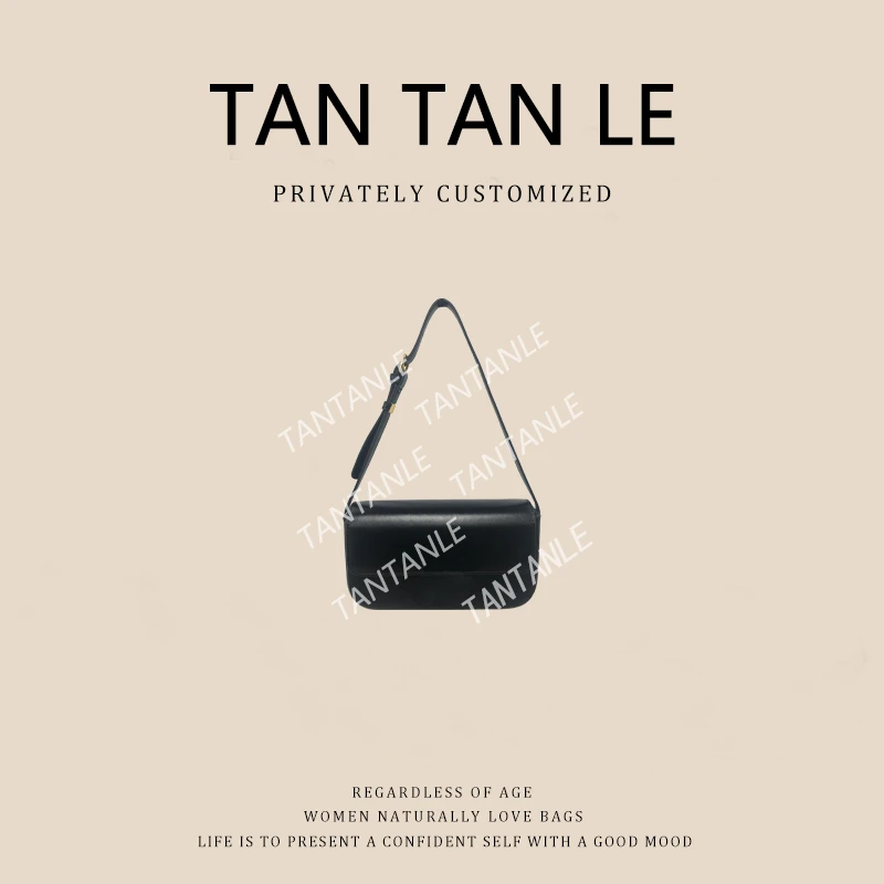 高定时尚单肩腋下百搭轻奢潮流女包黑色