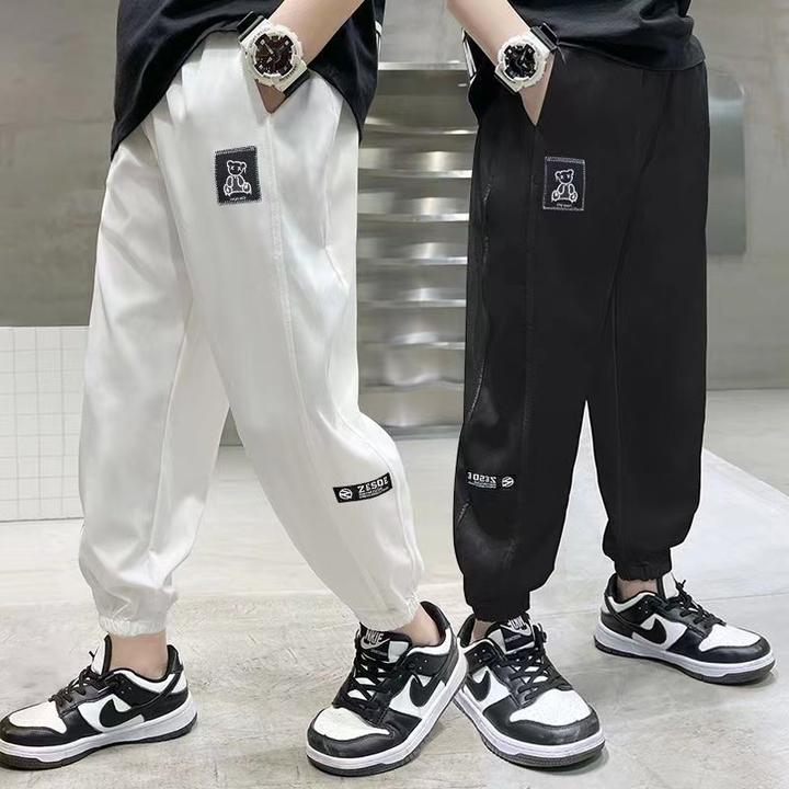 童装男童速干裤夏季薄款中大童防蚊裤儿童百搭休闲宽松透气长裤潮