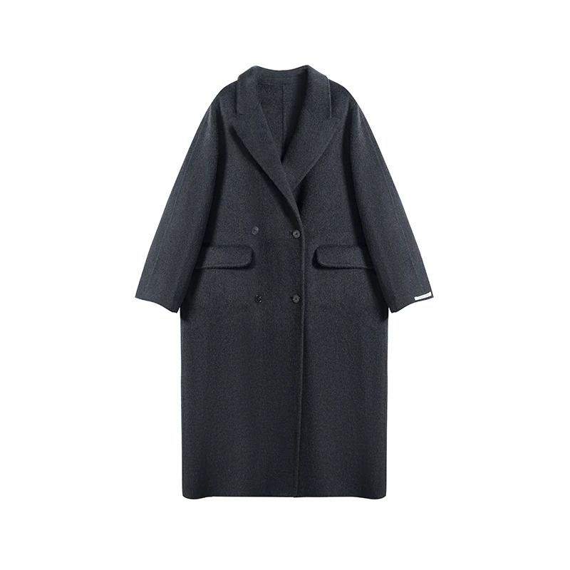 韩版赫本风大西装宽松百搭长款大衣洋气2357