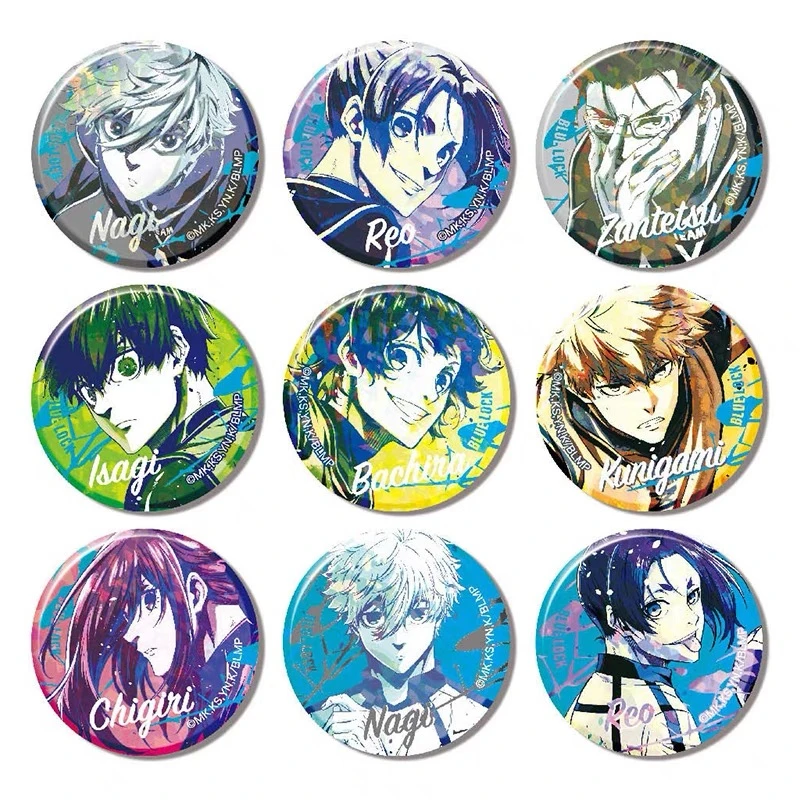 日本正版蓝色监狱蓝锁剧场版水彩吧唧动漫周边默认厂伤代拆