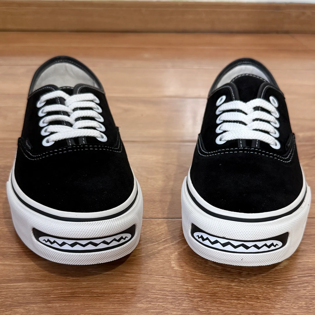 日系翻毛皮 鲨鱼嘴滑板鞋余文乐开口笑鞋子cityboy穿搭休闲硫化鞋