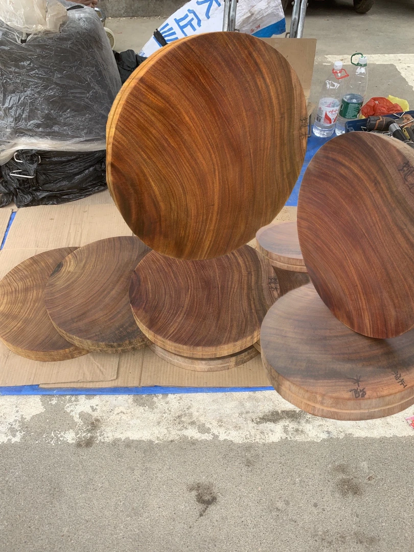 中式家用正宗越南鸡油蚬木 直经36 公分 厚5公分