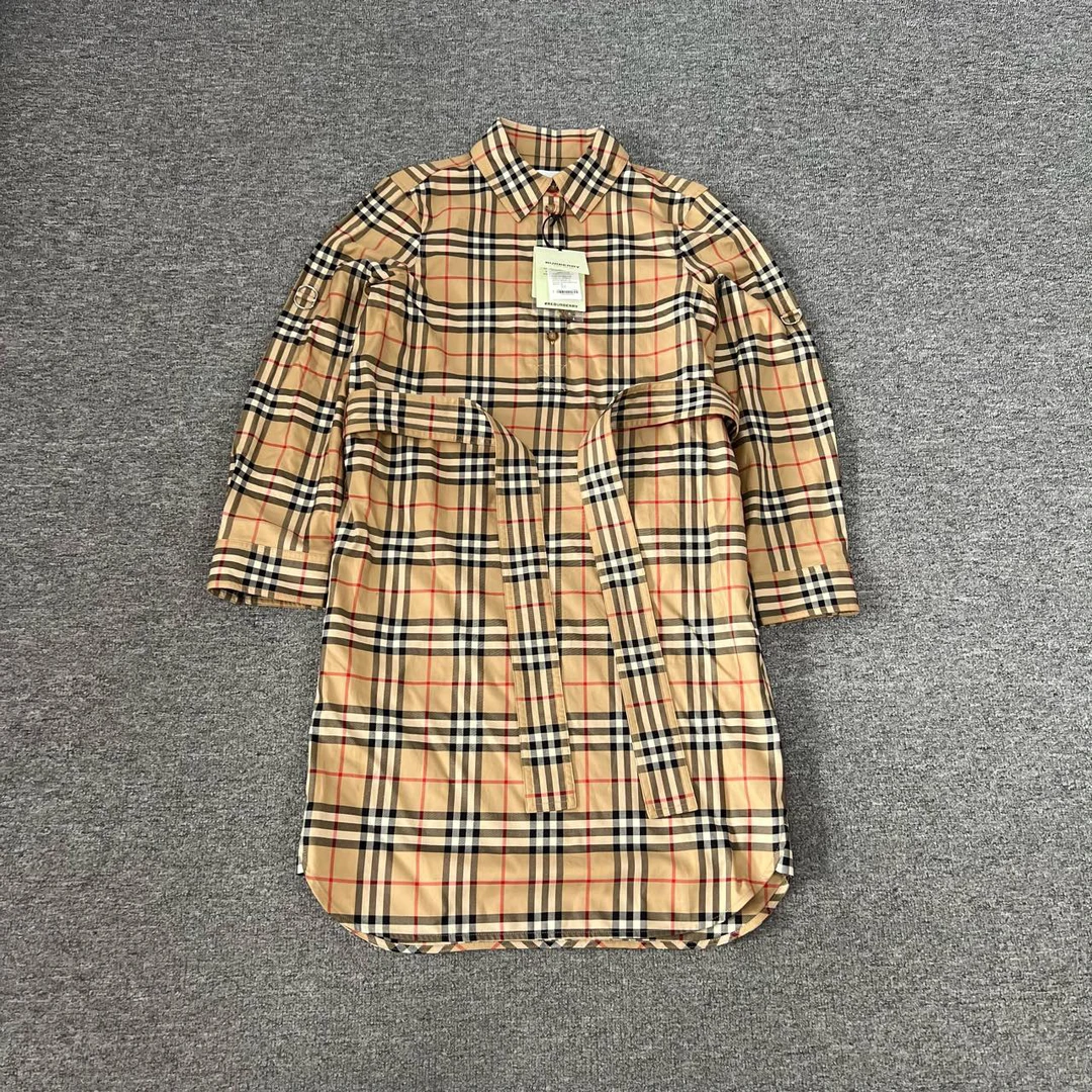 全新未使用 BURBERRY/博柏利 Burberry 格纹 连衣裙 uk6