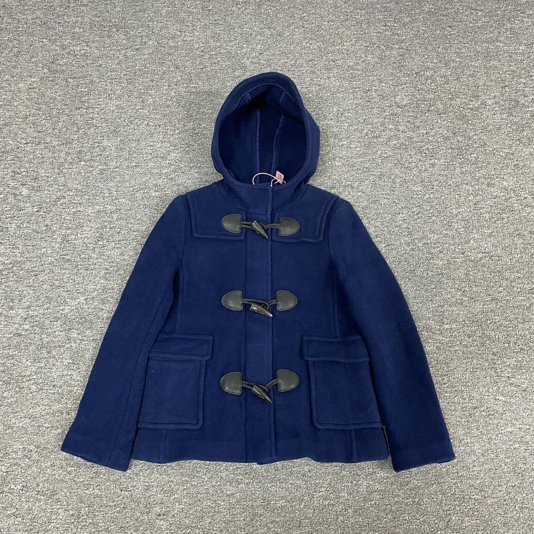 99新 BURBERRY/博柏利  Burberry 短款牛角扣大衣uk4