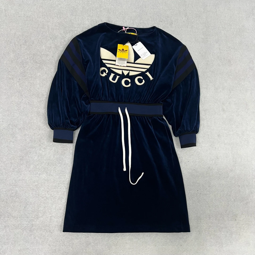 全新未使用 GUCCI/古驰 Gucci 阿迪达斯联名款连衣裙