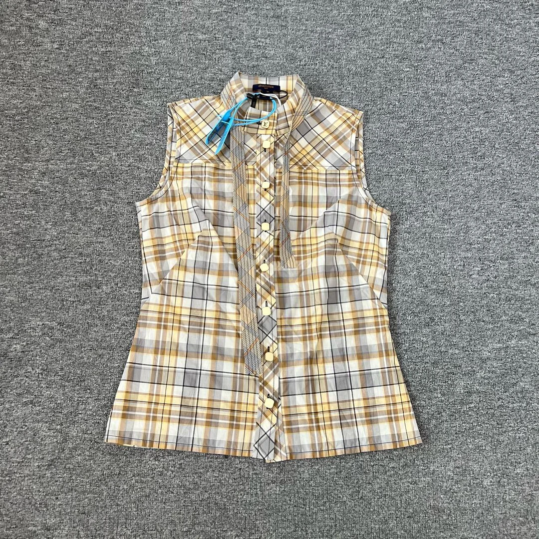 99新 LouisVuitton/路易威登 lv 格纹 无袖 背心 36码