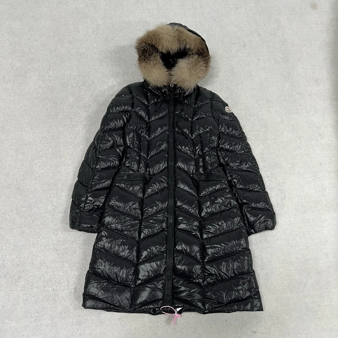 99新 MONCLER 蒙口 毛领羽绒服 1码