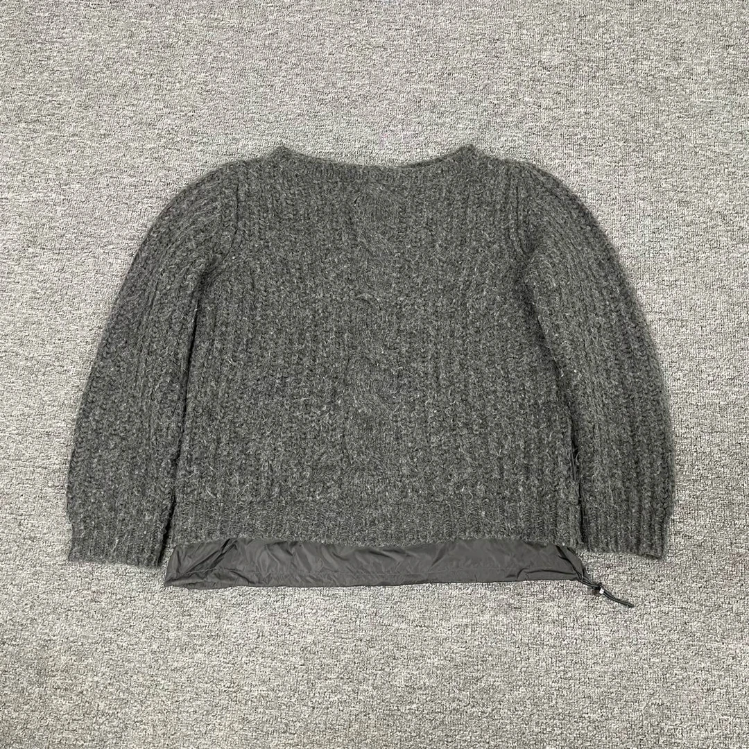 99新 MONCLER 蒙口 拼接羊毛 针织 毛衣S码