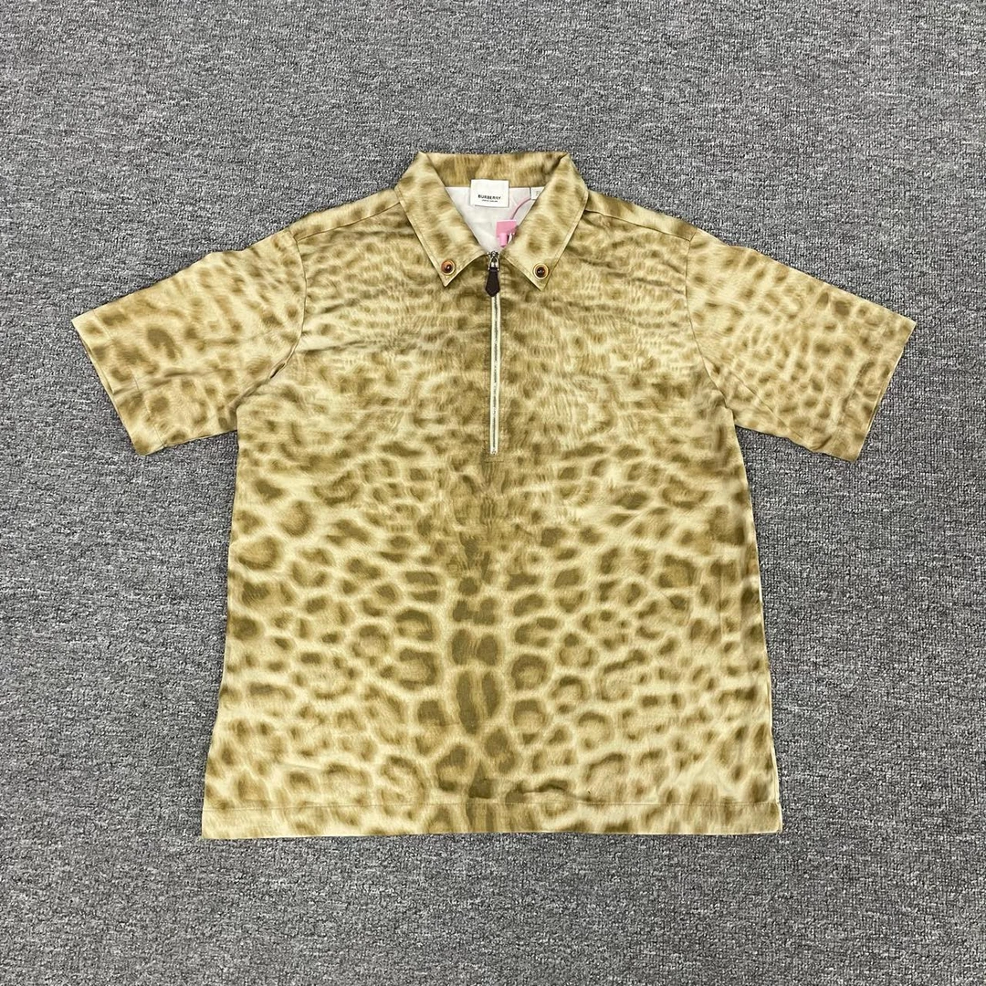99新 BURBERRY/博柏利 Burberry 豹纹短袖上衣 uk2 99新