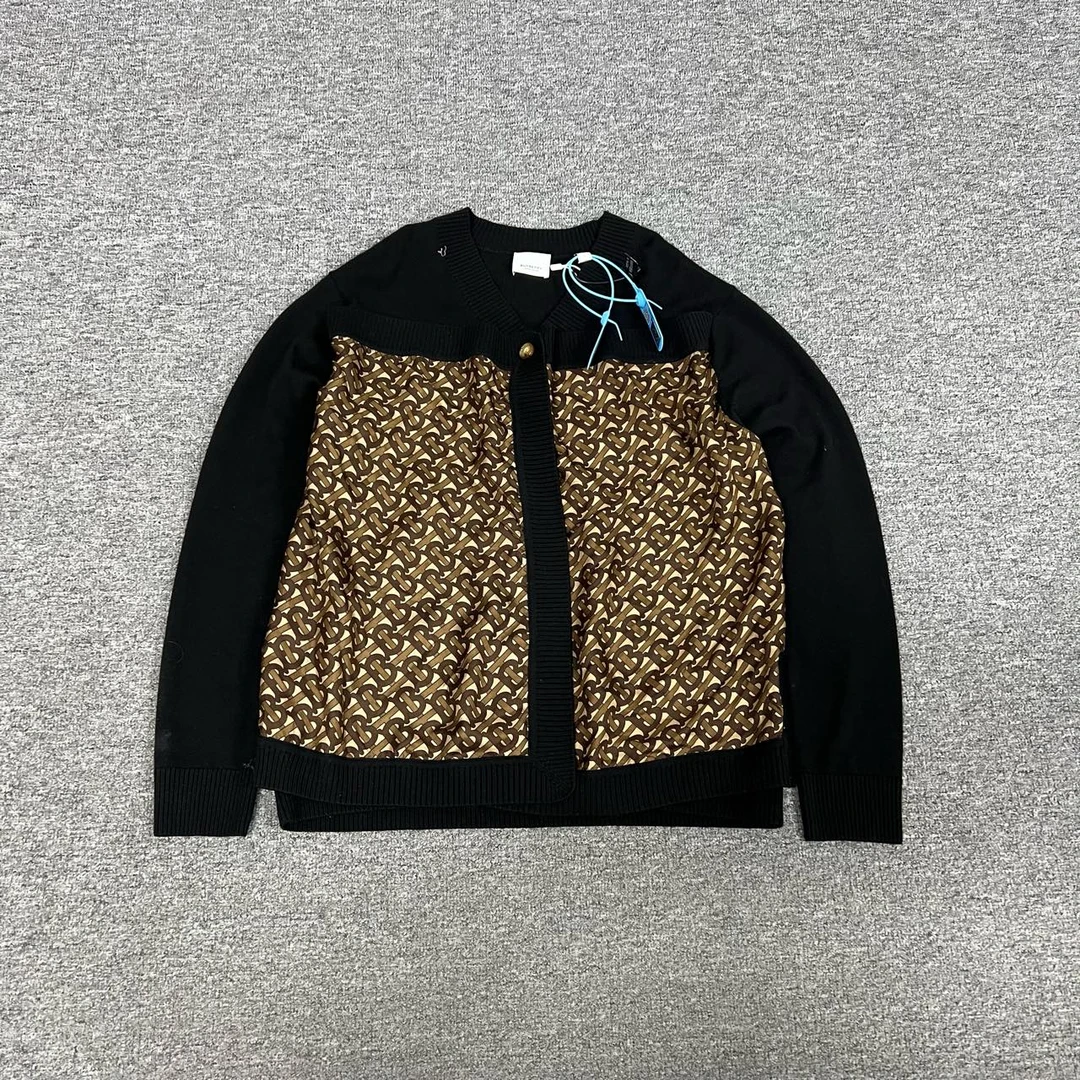 99新 BURBERRY/博柏利 Burberry 拼接针织衫