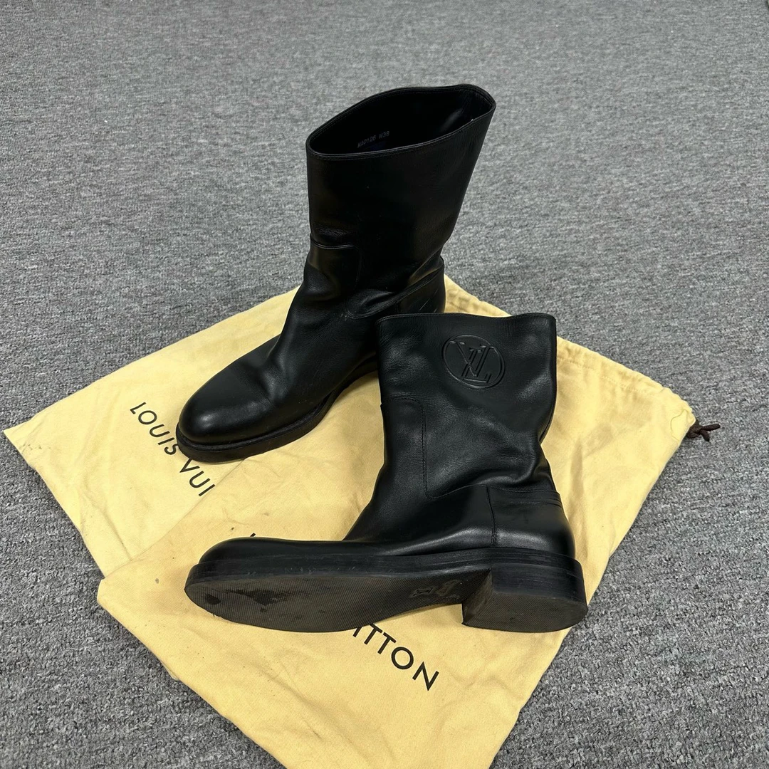 99新 LouisVuitton/路易威登 lv 中筒皮靴 38码