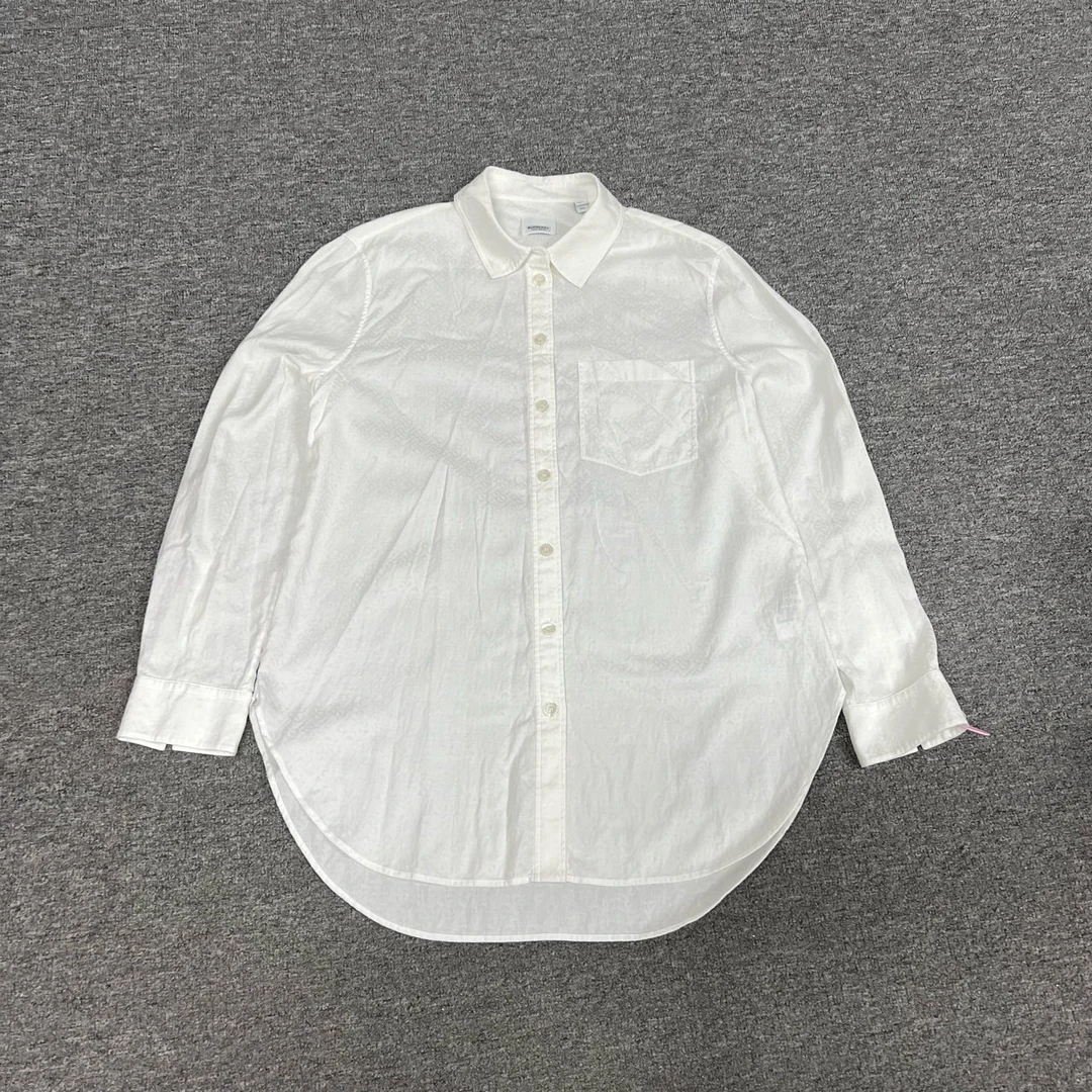 99新 BURBERRY/博柏利 Burberry 满印白衬衫uk12