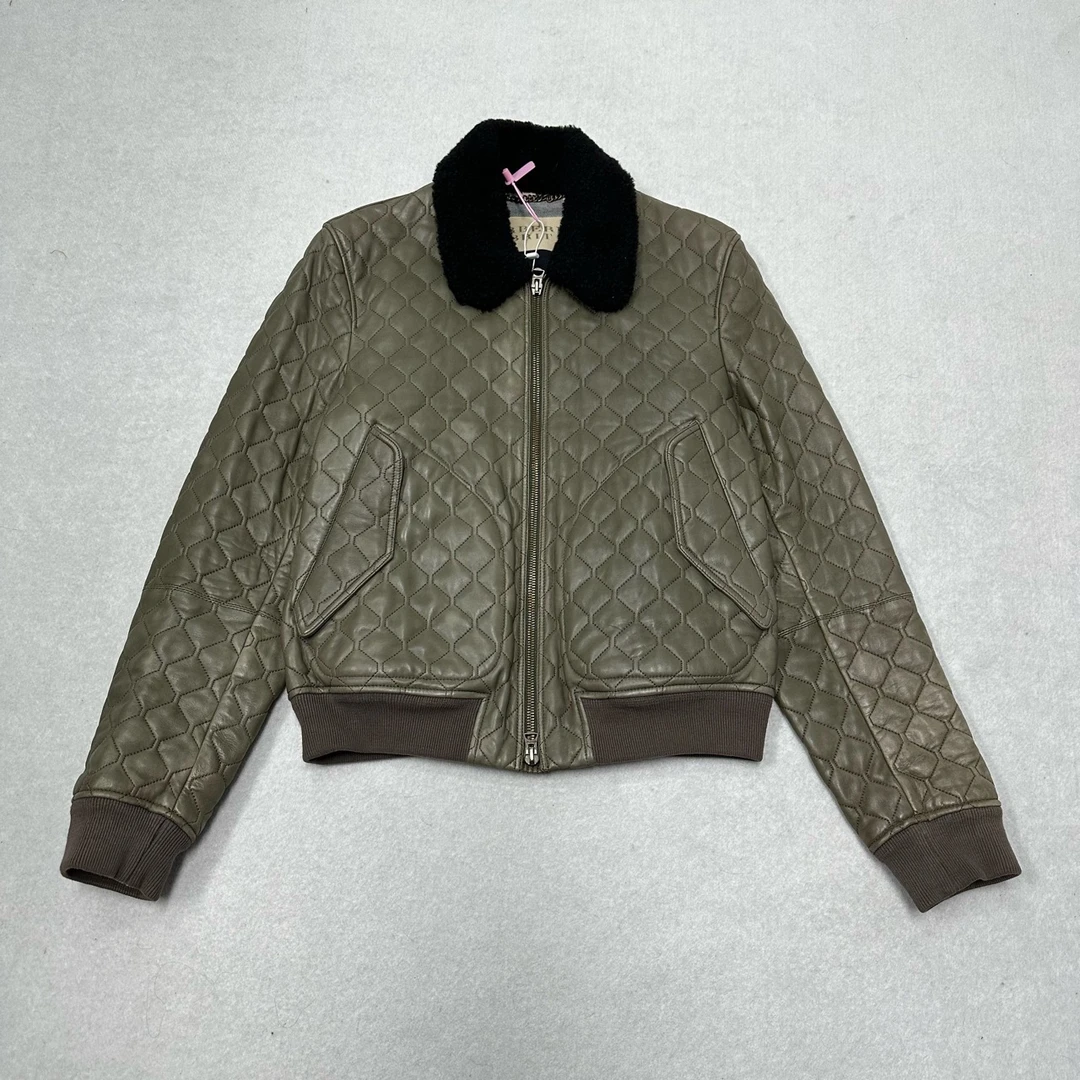 99新 BURBERRY/博柏利 Burberry 羔羊皮 秀款 外套 L码