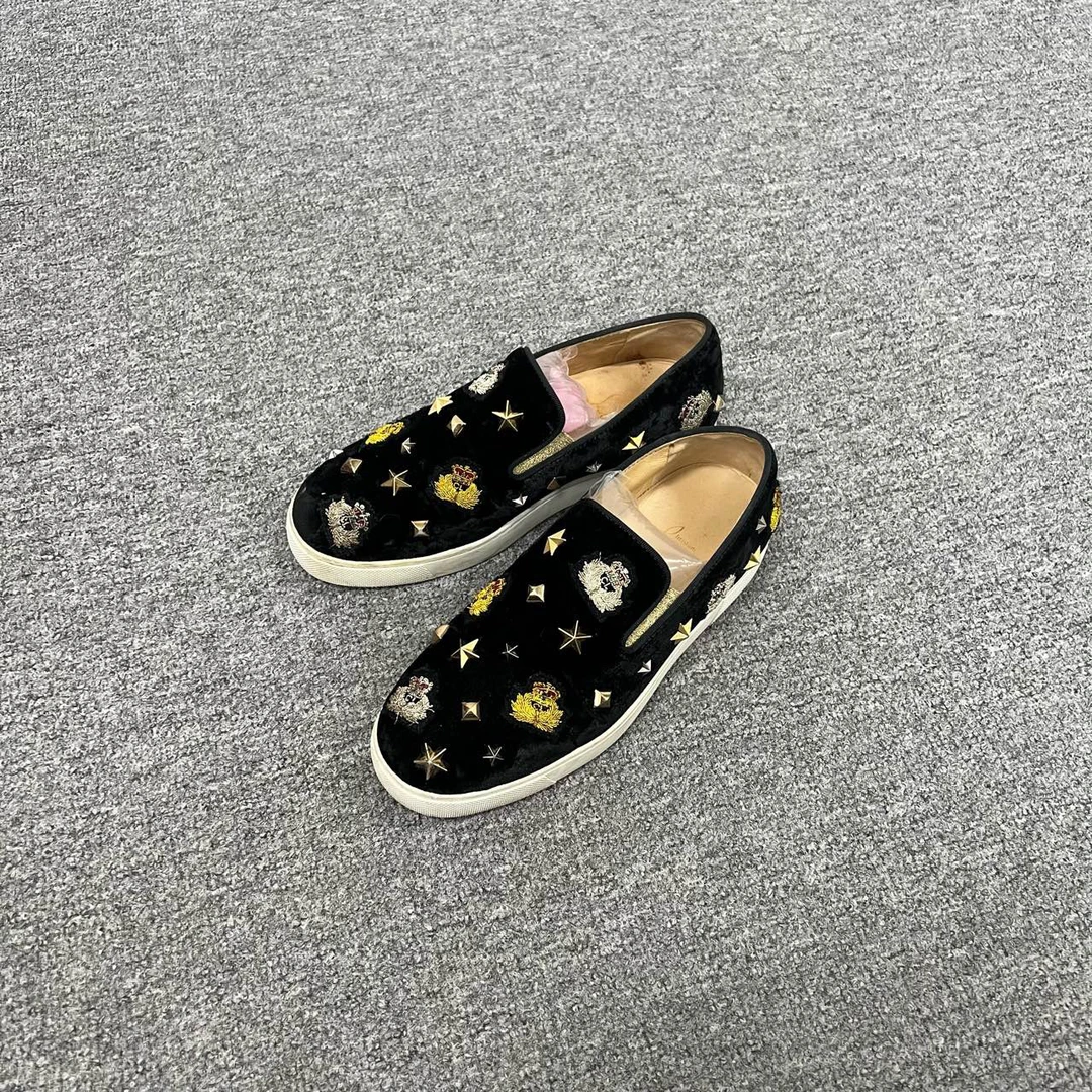 99新 Christian Louboutin/克里斯提·鲁布托 cl 一脚蹬休闲鞋36.5