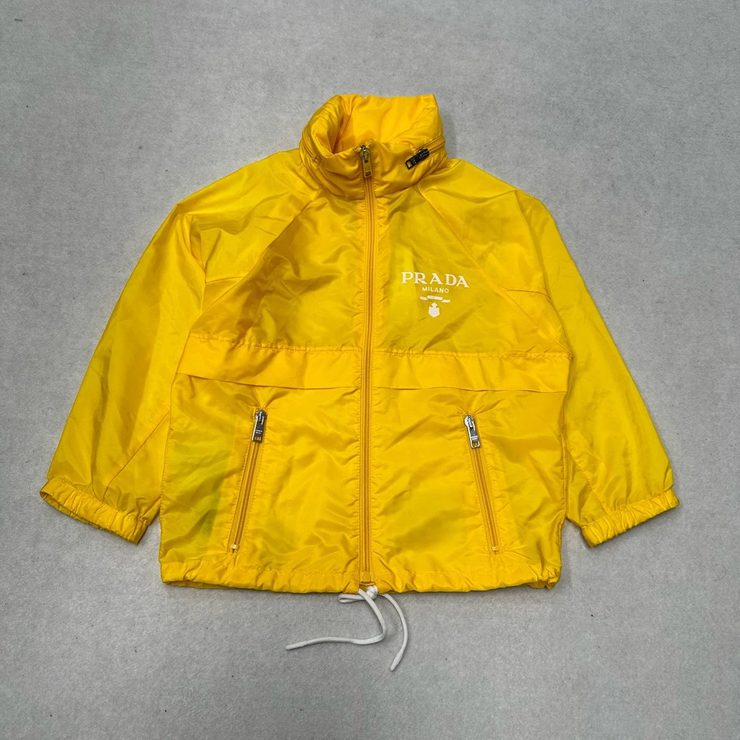 全新未使用 Prada/普拉达 Prada 黄色冲锋衣38