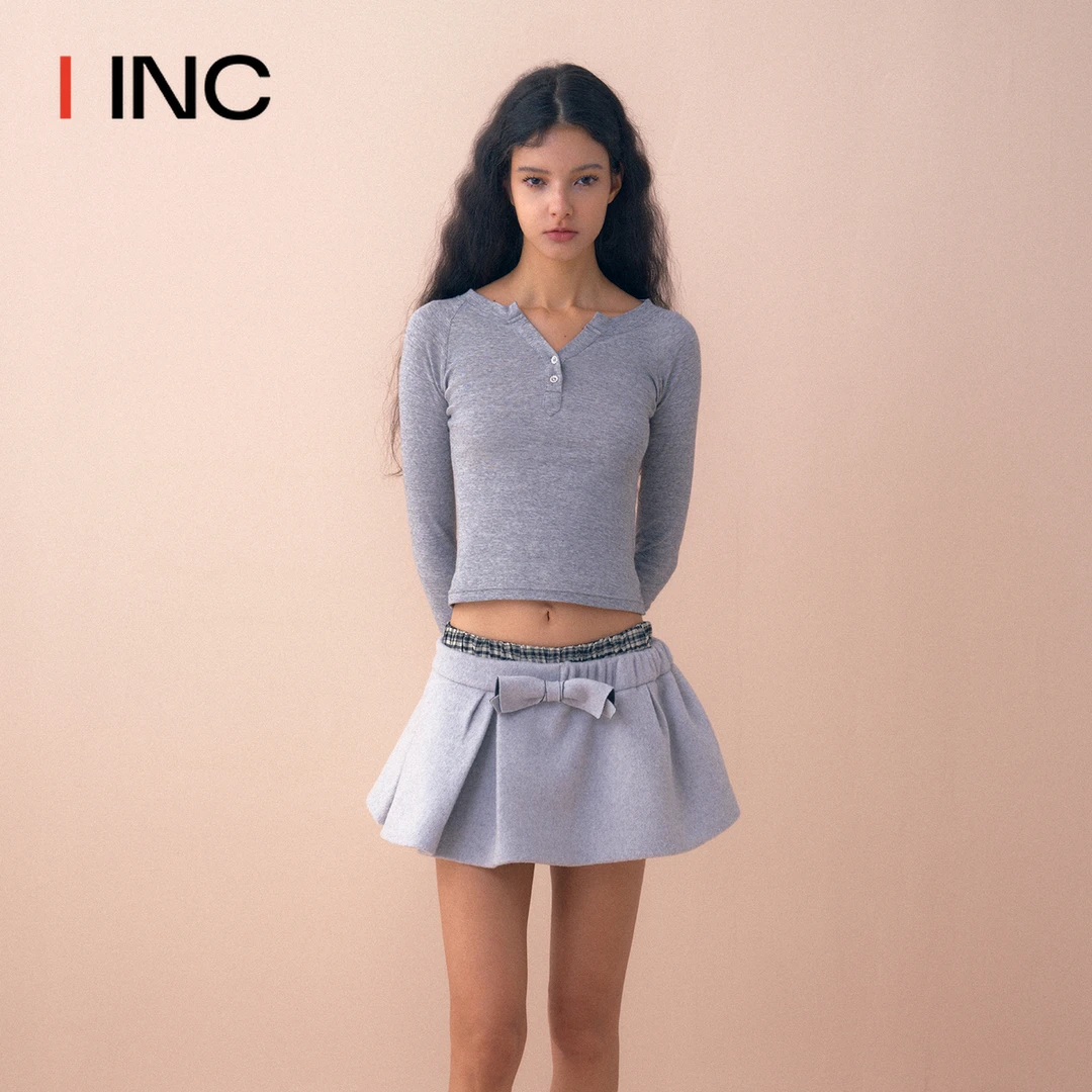 MARCHEN 24AW冬季新款轻薄打底衫亨利衫套头衫上衣女IINCBOUTIQUE