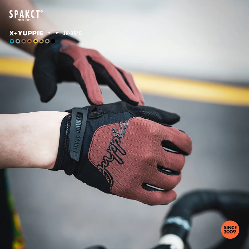 思帕客新款男骑行手套女夏季薄款全指山地车自行车公路车骑车手套