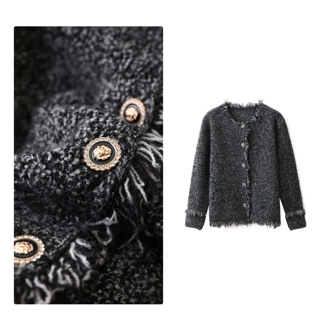 B 门店4&19！星河毛衣，仿羊绒质感/软糯亲肤流苏针织外套女 T4312