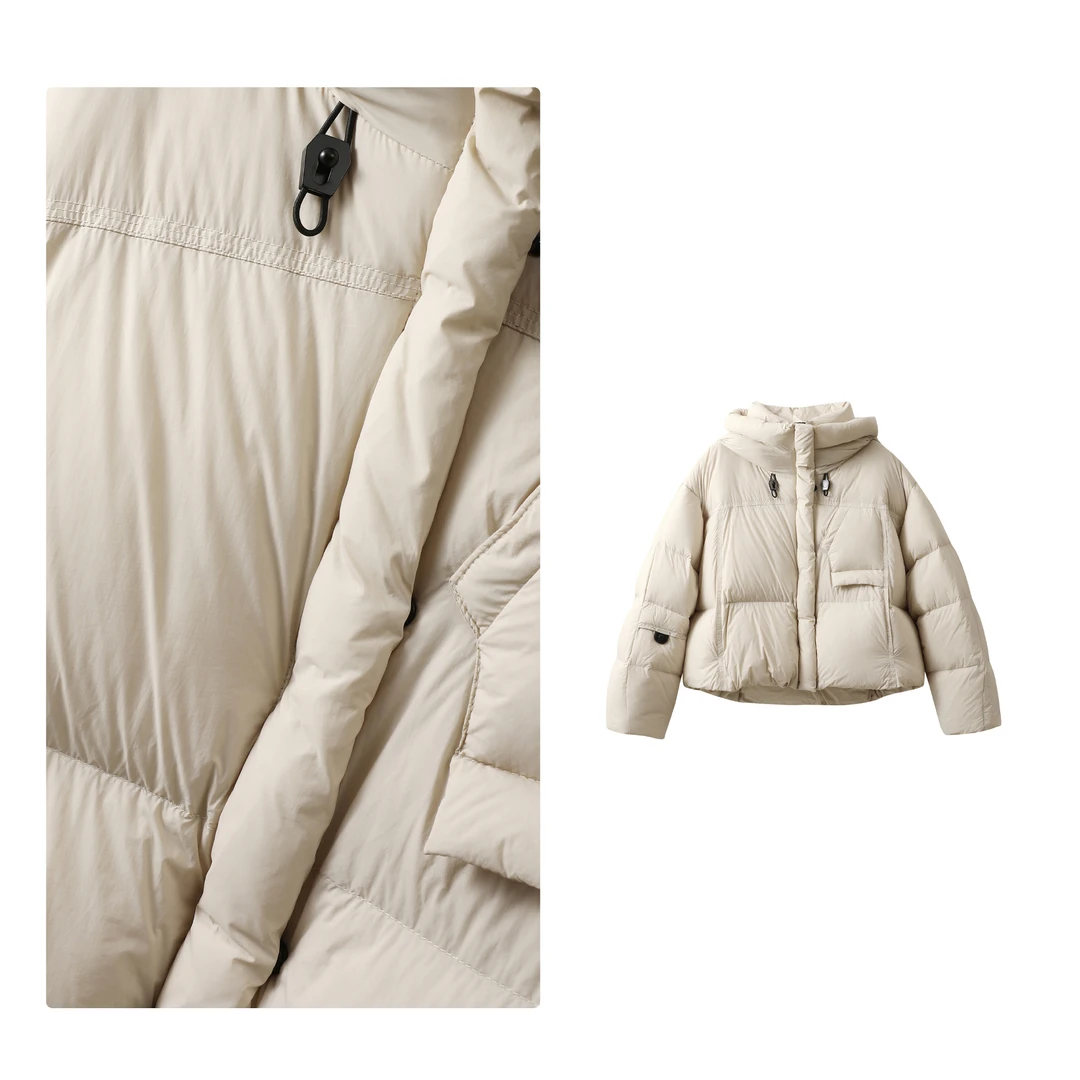 门店17&59！怕热别收，抗寒-20°C/云朵软泡芙连帽休闲羽绒服 M13203