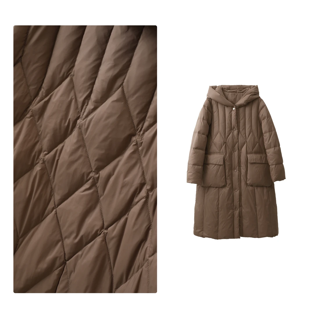 门店12&9&9！大捡漏代工厂清/抗寒-20°C90白鸭绒羽绒服女M13432