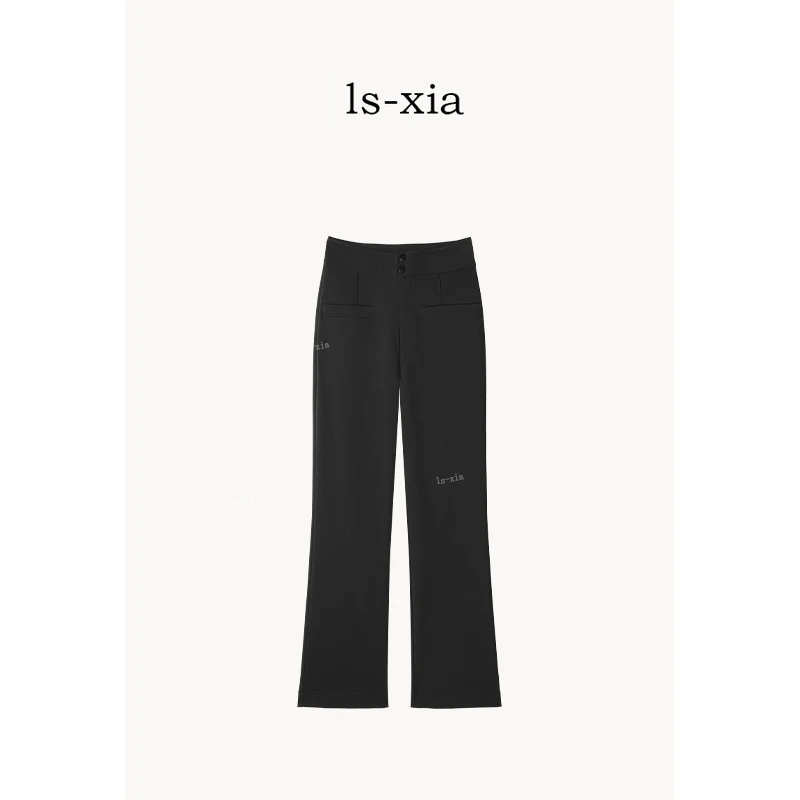 【浪潮】轻奢质感大弹力舒适休闲裤  百搭优雅风