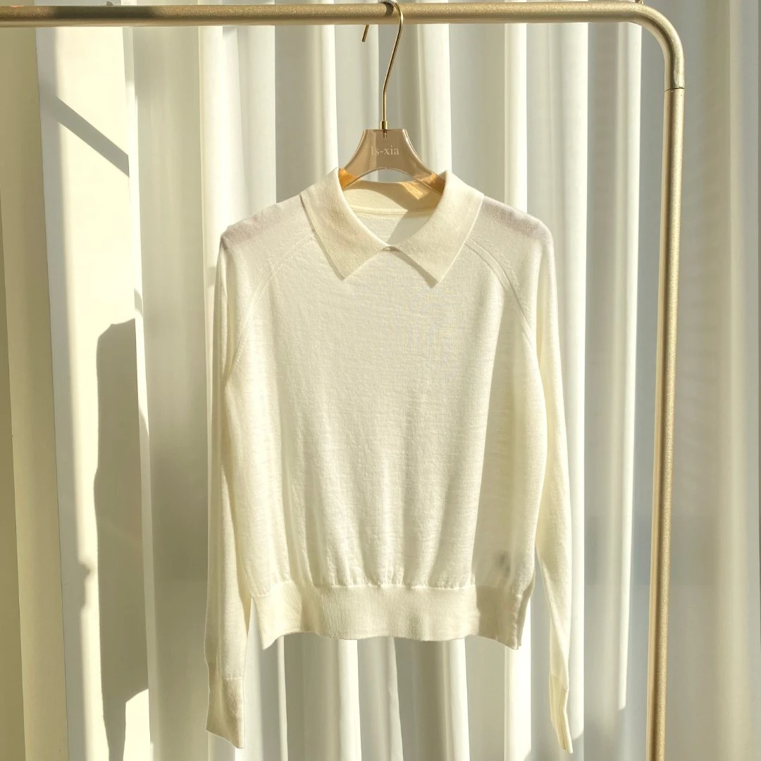 【叠穿神器】推荐！极简内搭单穿精纺四平针毛衫百搭时尚羊毛上衣