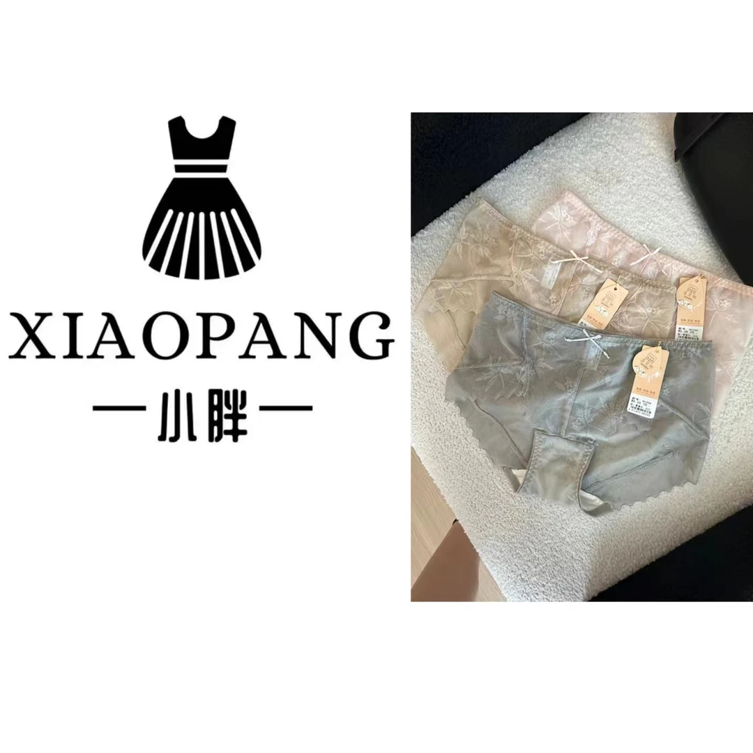 【小胖】8038小胖推荐蝴蝶结蕾丝三条装