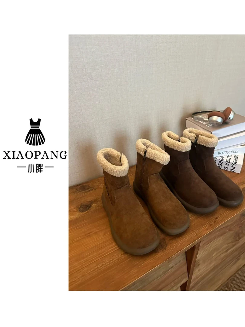 【小胖家】9915冬季厚底加厚绒雪地靴