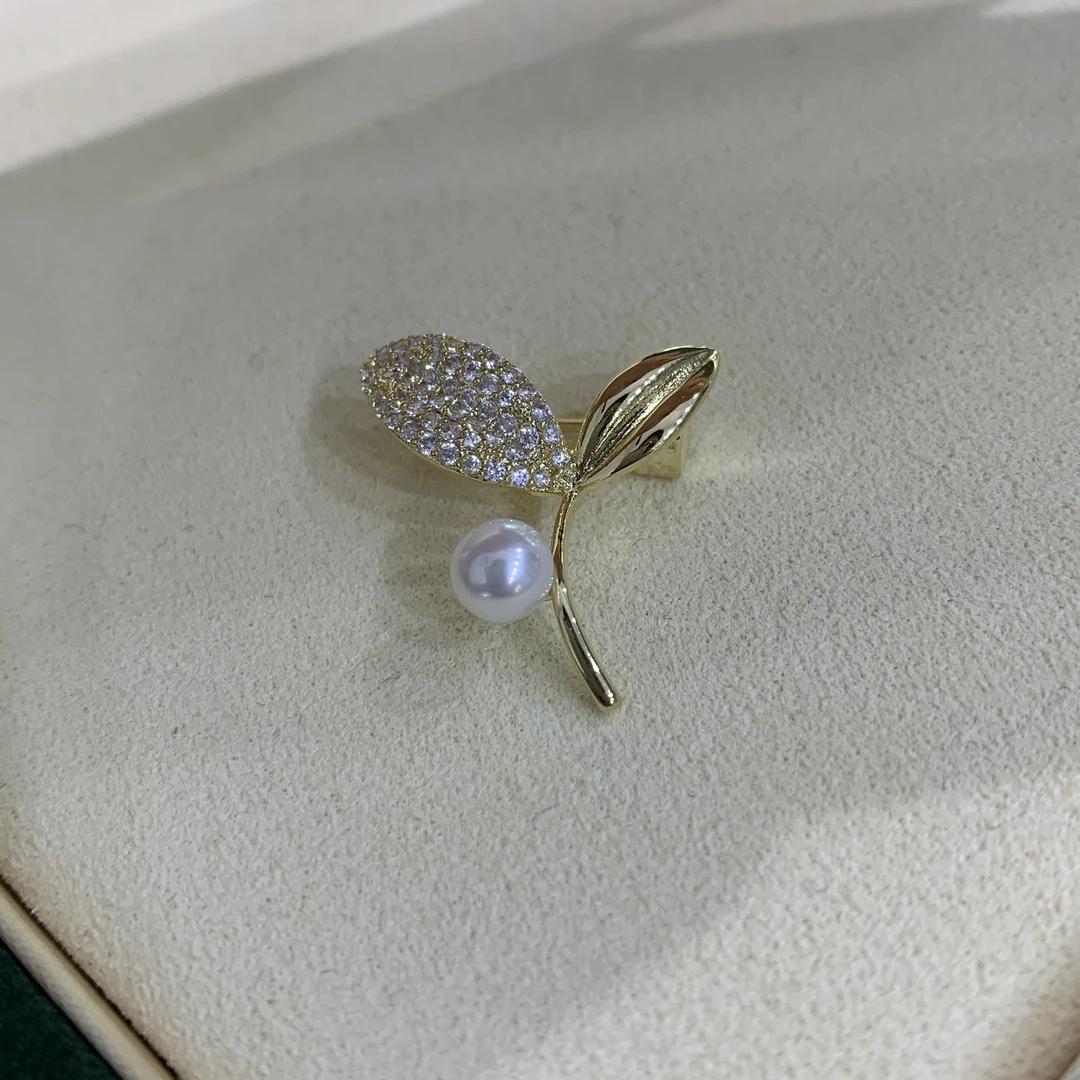 七分「胸花」极光淡水珍珠胸花 可选造型 有设计感任意百搭（发一个）