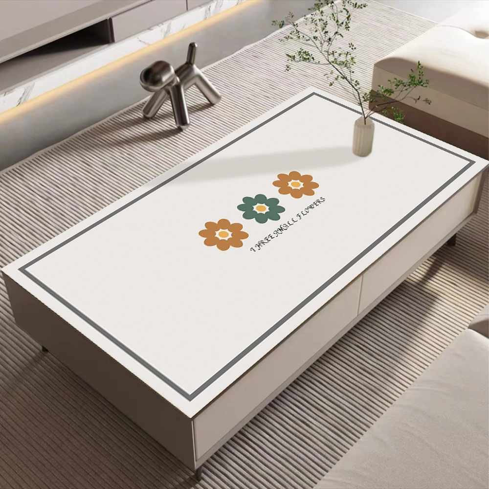 简约茶几桌布防水防油免洗防烫餐桌垫轻奢家用长方形电视柜茶几垫