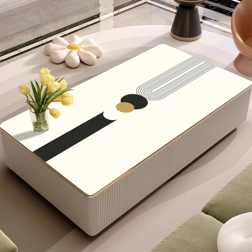 网红茶几桌布防水防油防烫免洗桌垫家用简约轻奢长方形台布电视柜