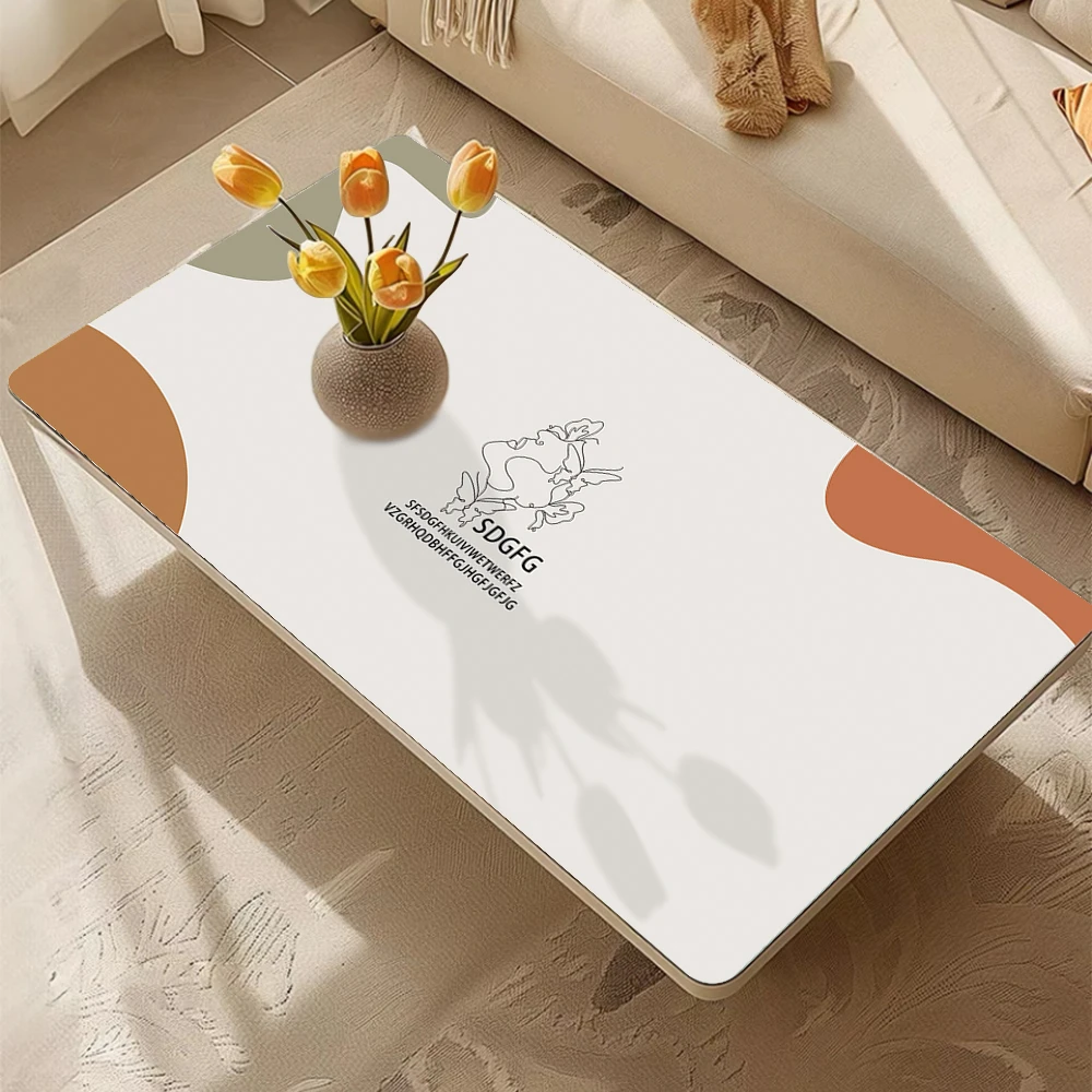 爆款网红茶几桌垫防水防油免洗防烫餐桌垫轻奢简约家用长方形桌布