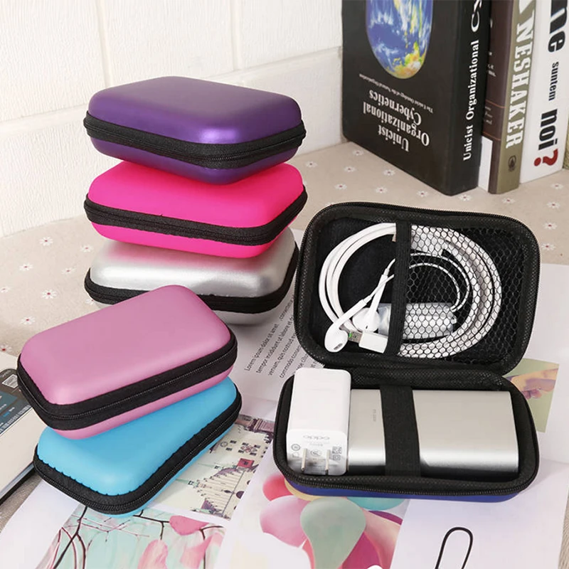 耳机收纳包数据线收纳盒充电器盒子大小迷你便携袋数码整理保护套