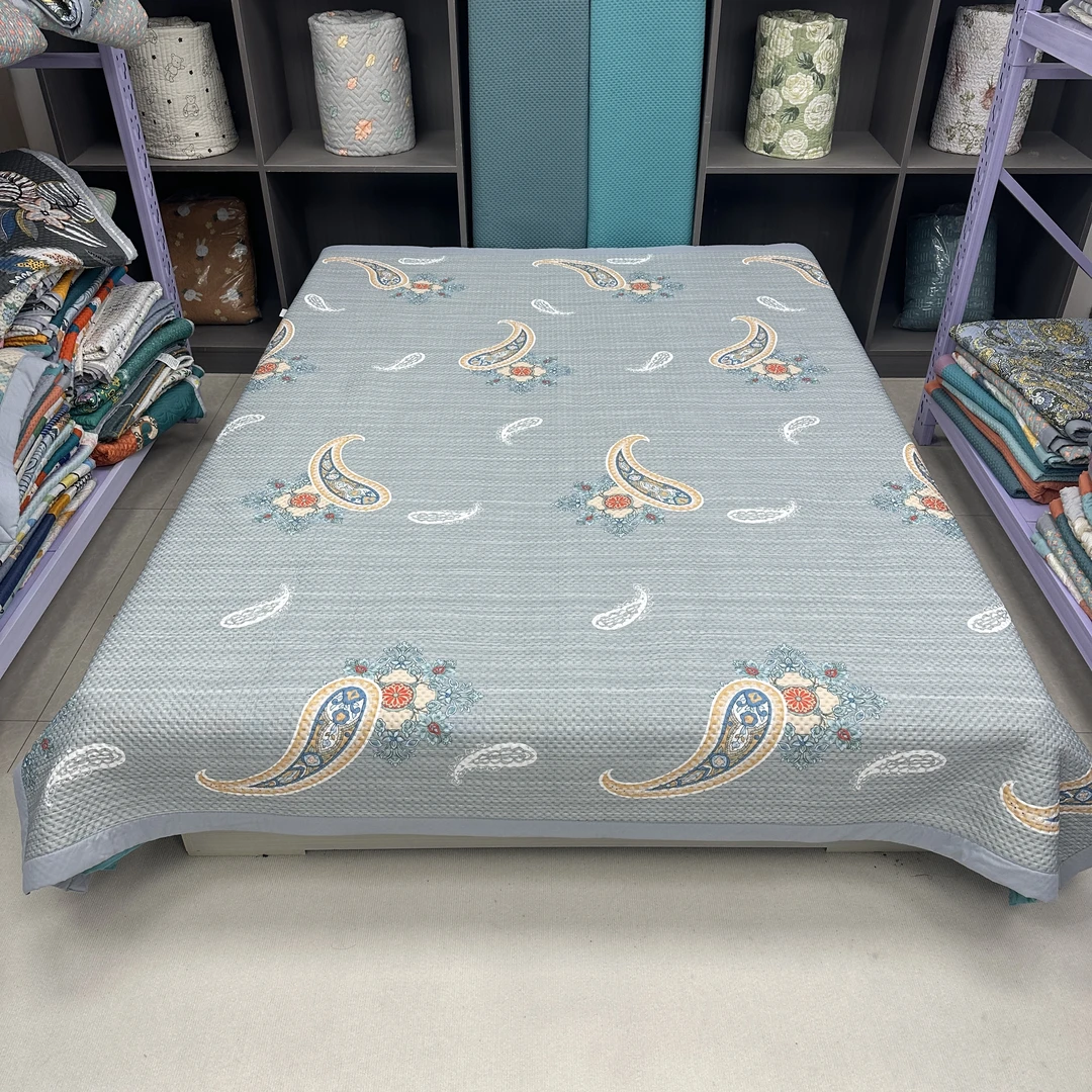 吉祥腰花200*230cm±5加厚床盖四季款软席子防滑可水洗